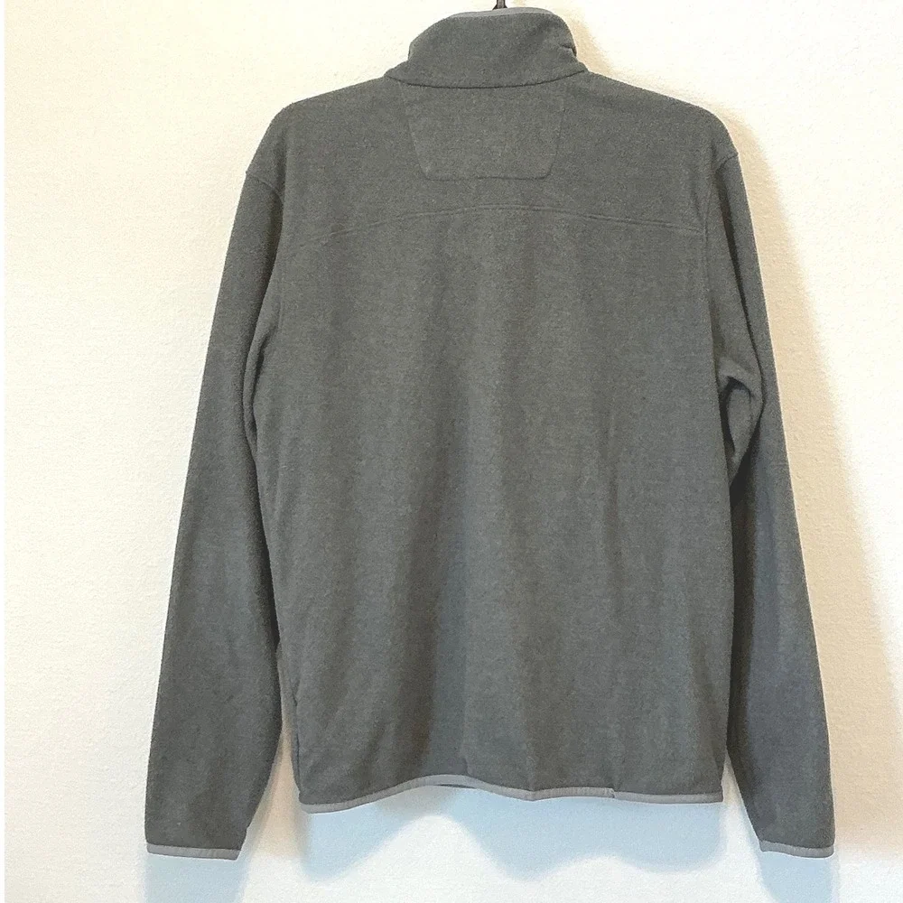 The North Face Glacier Alpine Jacket Mens M Gray Full Zip Fleece Hiking NF0A3MFV